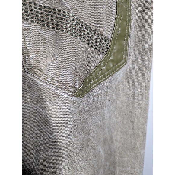 Red Ape Jean Men Sz 42 Olive Green Denim Straight Leg - Picture 5 of 8